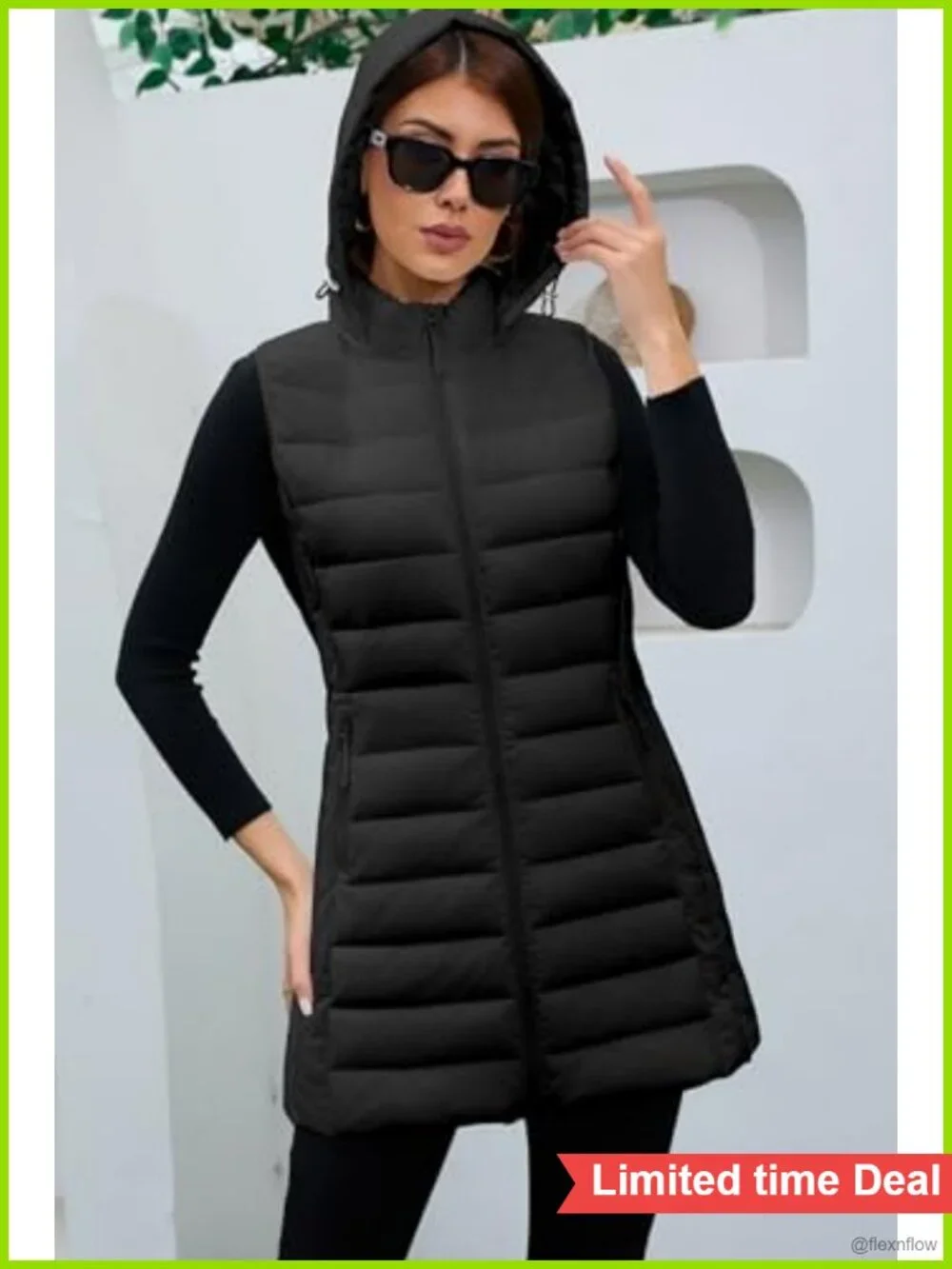 Packable Lightweight Quilted Puffer Vest Sleeveless with Pockets